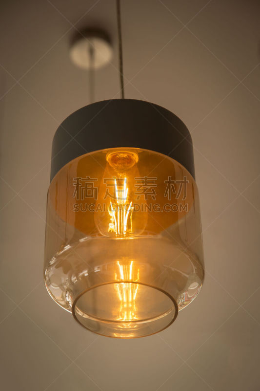 现代,项坠,电灯泡,工业,粗糙的,吊灯,墙,华丽的,暗色,几何形状