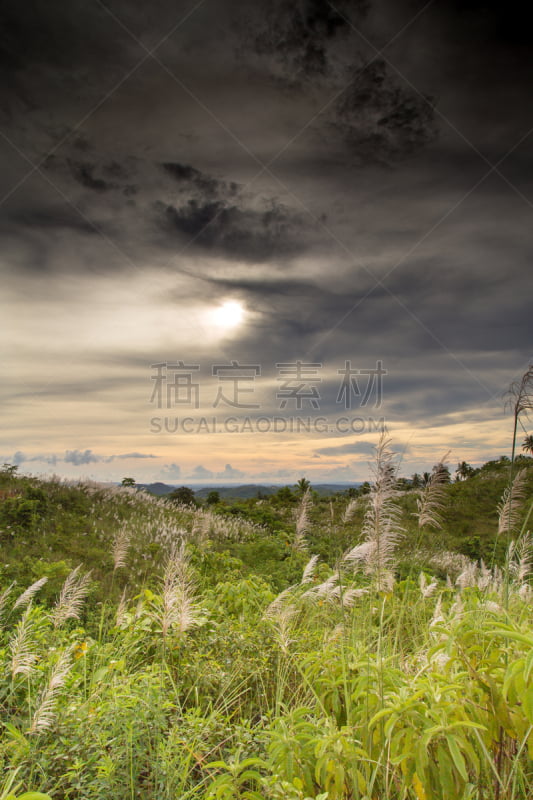 地形,菲律宾,吕宋岛,垂直画幅,天空,美,无人,长滩岛,巴拿威,夏天