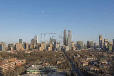 北京,中央电视塔,成组图片,长时间曝光,天空,未来,水平画幅,高视角,夜晚,无人