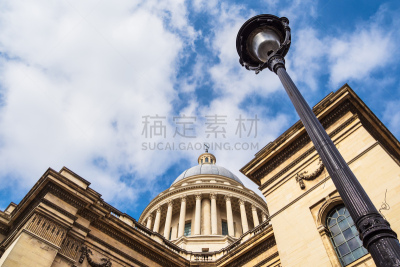 法国,先贤祠,都市风景,巴黎,旅途,灯笼,云,著名景点,圆顶建筑,户外