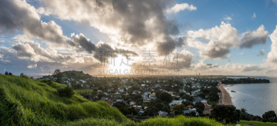 地形,新西兰,动物头,风景,北,德文波特,北部岸,塔卡普纳,奥克兰区,自然