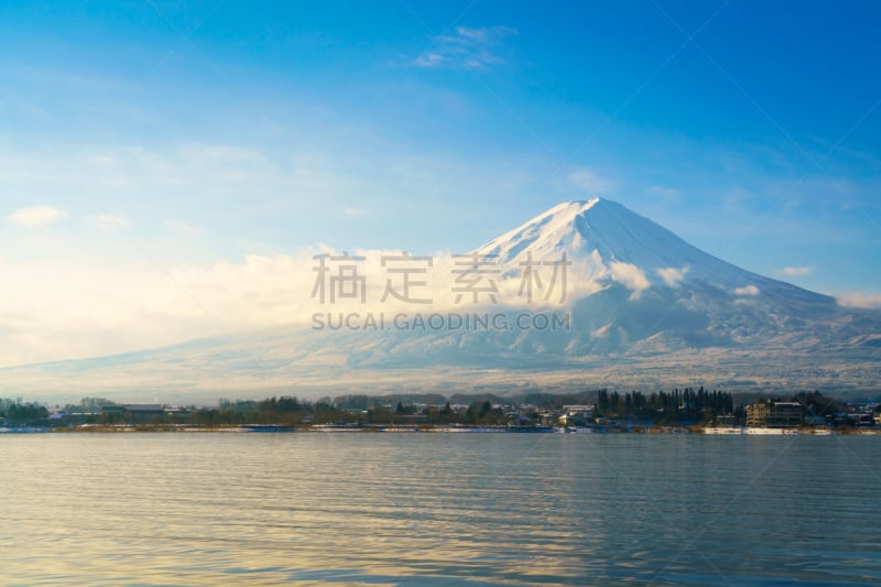 河口湖,富士山,看风景,富士河口湖,自然,天空,旅游目的地,水平画幅,雪,无人