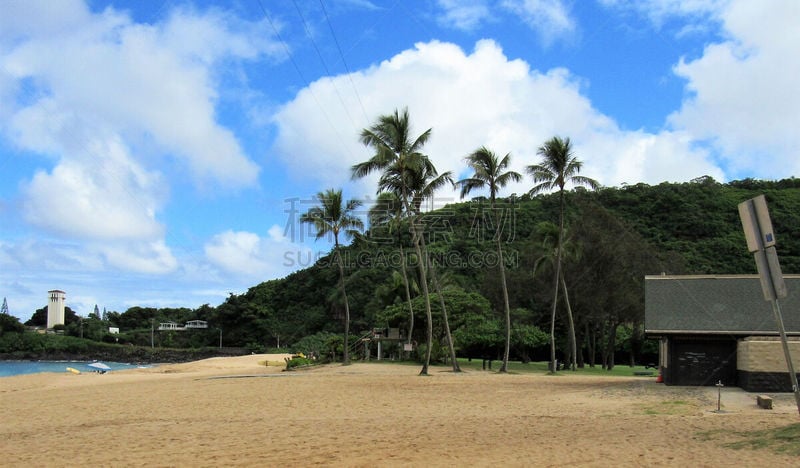 外米亚海湾,岩石,瓦胡岛,野餐桌,海滩,哈莱伊瓦,社区,跳,跳,问候