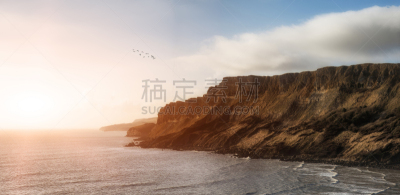 水平画幅,海洋,自然美,非凡的,水,天空,多塞特郡,灵感,无人,英格兰