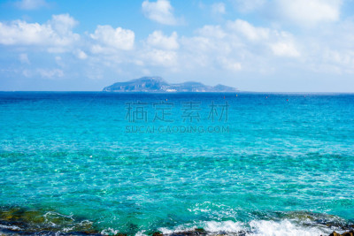 法维尼亚纳,岛,西西里,意大利,埃加迪群岛,凝灰岩,水,天空,水平画幅,夏天