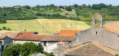 古老的,Toulouse Lautrec,法国,乡村,比利牛斯山地区,水平画幅,山,无人,夏天,户外
