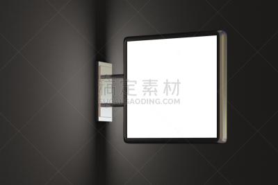 灯箱,标志,空白的,长方形,悬挂的,厚木板,霓虹灯,布告,建筑特色,布告栏
