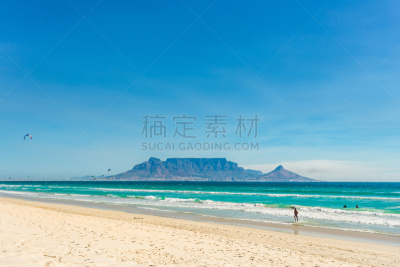 布劳堡海滩,南非桌山,接力赛,摄像机拍摄角度,桌山国家公园,帆板运动,开普半岛,开普敦,水,水平画幅