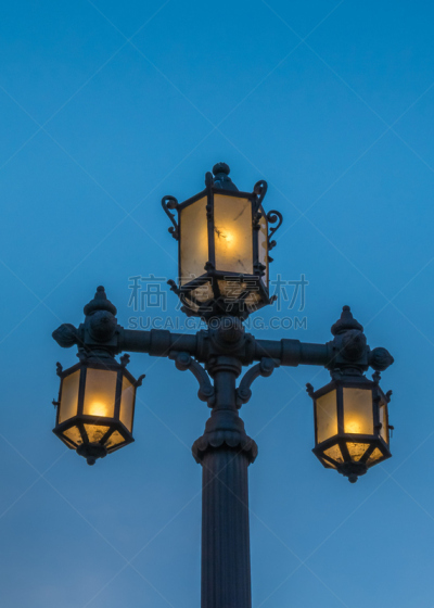 灯,青绿色,古董,天空,垂直画幅,建筑,夜晚,无人,户外