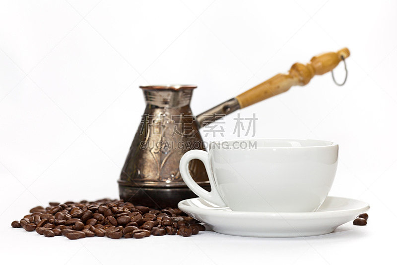 咖啡,烤咖啡豆,褐色,水平画幅,无人,饮料,清新,铜,精神振作,杯