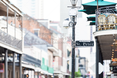 黄昏,纽奥尔良,餐馆,路易斯安那州,建筑,城市,城镇,夜生活,街道