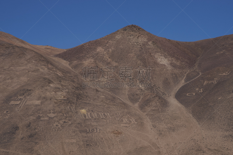石洞壁画,阿塔卡马沙漠,天空,艺术,水平画幅,形状,山,无人,符号,古老的
