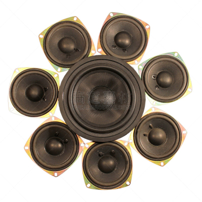 扩音器,扬声器,分离着色,白色背景,膜片,动圈式麦克风,低音炮,增压式发动机,电台主持人,高音谱号