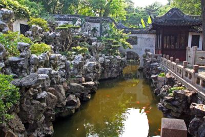 上海,中国,石头,园林,豫园,东方石景花园,盆景,水平画幅,岩石,星和园