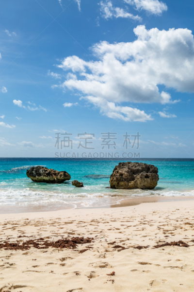 百慕大,海滩,热带气候,云,大西洋,自然美,海岸线,绿松石色,岩石,户外