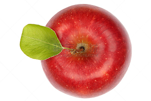 水果,红色,苹果,白色,分离着色,水平画幅,高视角,无人,正上方视角,白色背景