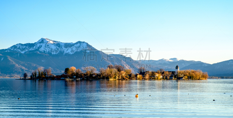 基姆湖,自然,水,天空,宁静,美国,水平画幅,地形,无人,全景