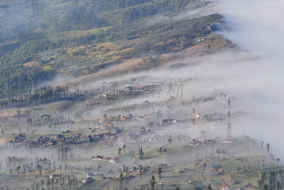 乡村,滕格尔火山,bromo-tengger-semeru national park,东爪哇,爪哇,自然,水平画幅,地形,无人,早晨