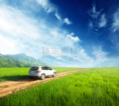 路,运动模糊,陆地,汽车,越野吉普,天空,水平画幅,沙子,无人,古老的