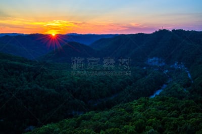 公园,美国州际公路,自然,州立公园,美国,水平画幅,云,地形,无人,夏天