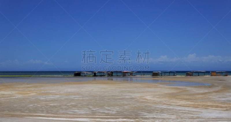 房屋,中午,海滩,干热气候,天空,玛格丽塔岛,水平画幅,沙子,无人,户外