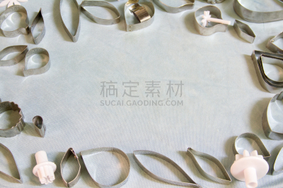 金属,饼干,形状,个性,背景聚焦,光,大量物体,食品,小麦面团,面粉