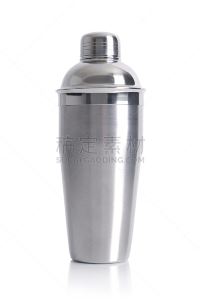 调酒器,金属,铬合金,鸡尾酒,白色背景,含酒精饮料,背景分离,垂直画幅,饮食,聚会