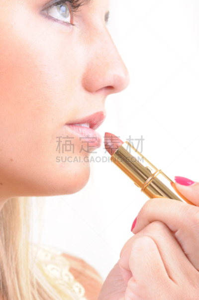 唇膏,垂直画幅,绿色眼睛,spa美容,化妆用品,仅成年人,青年人,魅力,动机,人的脸部