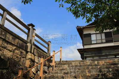 日本,都市风景,城镇,岩国,水平画幅,小的,地形,有机食品,旅行者,户外