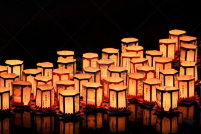 灯笼,留白,水平画幅,夜晚,无人,传统,夏天,千叶县,黑色背景,风景