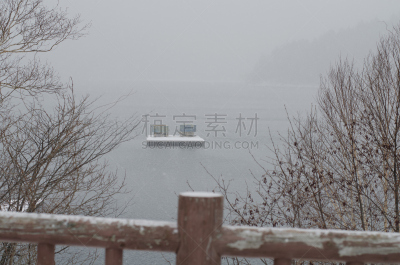 湖,冬天,大雪山,楼梯栏杆,北海道,高原,火山喷口,自然,水平画幅,雪