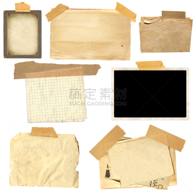 边框,胶带,纸,过时的,空的,背景分离,信函,记忆,复古风格,模板