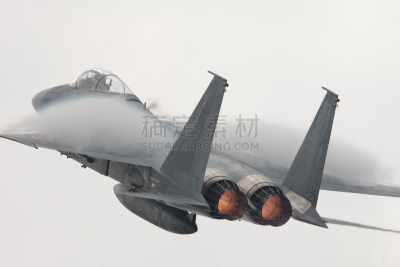 战斗机,麦克唐纳·道格拉斯f15攻击鹰,喷气式飞机,f-15鹰式战斗机,超慢镜,航展,空军,天空,水平画幅,航空业