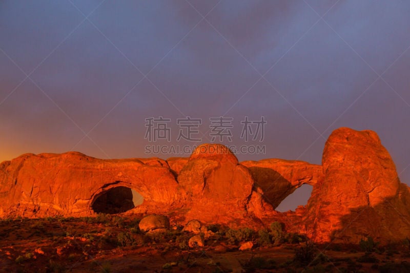 犹他,秋天,沙漠,雨,乌云,马蹄弯,野生白山羊,羚羊谷,著名自然景观,全球变暖