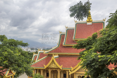 过去,建筑,西双版纳,云南省,水平画幅,户外,屋顶,乡村,阳台,建筑外部