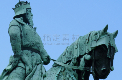 纪念碑,普鲁士弗雷德里克大帝,水平画幅,哈尔茨山,雕像,戈斯拉尔,德国,摄影