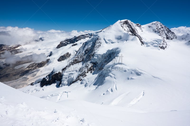 冰河,莫堤玫瑰山,天空,风,水平画幅,雪,无人,玫瑰,户外,瑞士阿尔卑斯山