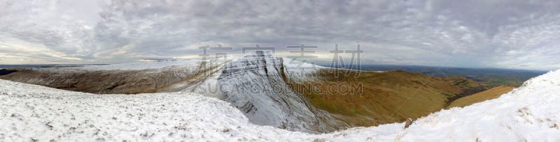 雪,冬天,老色迷,水笔,玉米,电扇,停泊的,旷野,摩尔人风格,威尔士