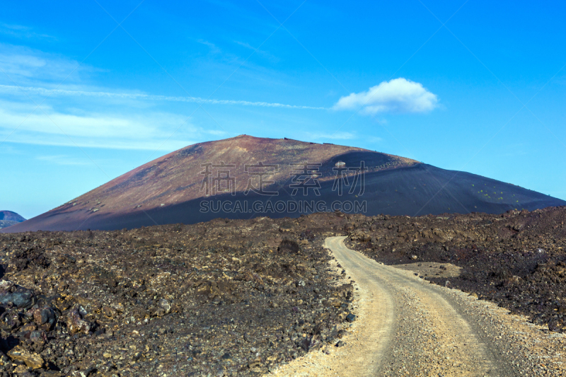 timanfaya national park,兰萨罗特岛,山脉,火,自然,天空,水平画幅,景观设计,熔岩,地质学