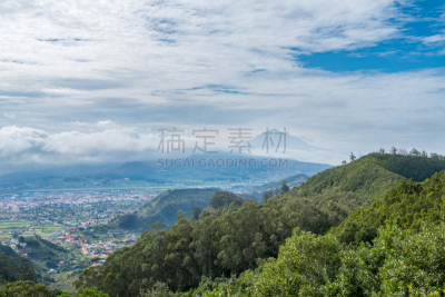 山,地形,山谷,森林,乡村,看风景,拉奥罗塔瓦,皮可德泰德山,生物学过程,天空