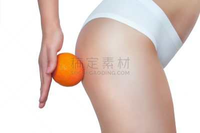 橙子,拿着,苗条,驴,平衡折角灯,女孩,沙子,运动,臀部