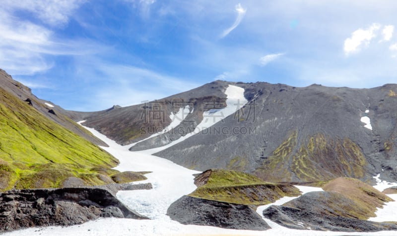 fjallabak nature reserve,兰德玛纳,雪,冰岛国,地形,山,地热保护区,火山湖,间歇泉,俄勒冈州