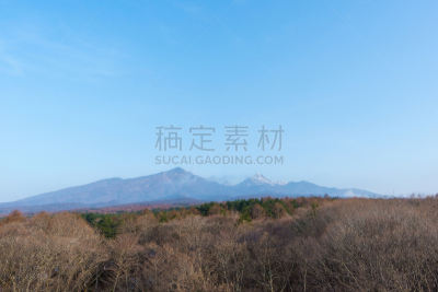 八岳山,天空,度假胜地,休闲活动,水平画幅,雪,无人,早晨,户外,白色