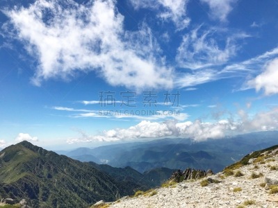 长野县,长野县驹根市,草,自然美,岩石,户外,天空,日本,草地,山脉