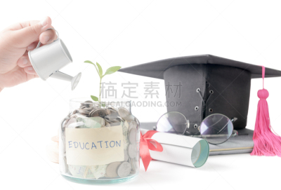 举起手,贷款,背景分离,泰国,广口瓶,植物,银行,奖学金,银行业