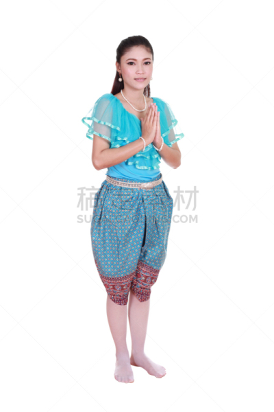 女人,连衣裙,衣服,下犬式,垂直画幅,美,艺术,泰国人,美人,古典式