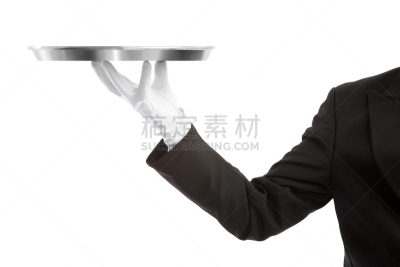 餐盘,男招待,空的,平衡折角灯,银盘,管家,门卫,手套,护手套,正装手套