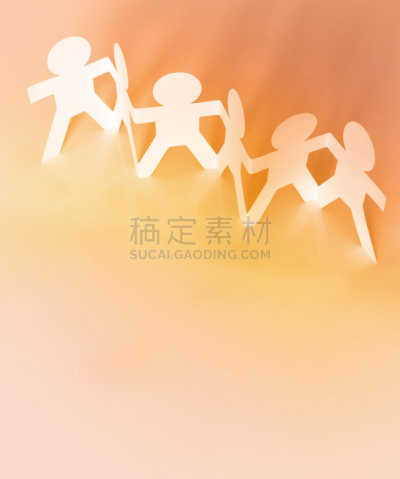 纸环,团队,垂直画幅,留白,少量人群,仅成年人,想法,彩色图片,儿童,成一排