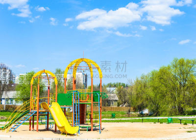 游乐场,跷跷板,自然,水平画幅,沙子,恶作剧,无人,夏天,户外,设备用品