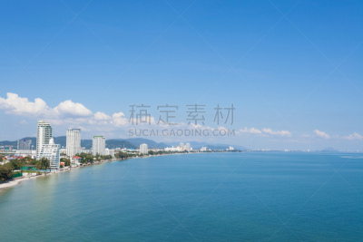 海滩,泰国,华欣,水,天空,休闲活动,早晨,夏天,泡桐,都市风景